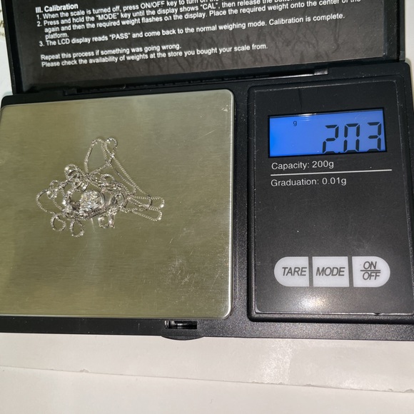 Solid Stamped 14K White Gold Designer Endless Diamond Pendant Necklace - Picture 11 of 16